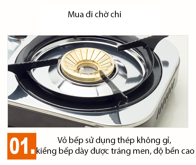 Top bếp ga đơn, bếp ga du lịch đáng chú ý hiện nay