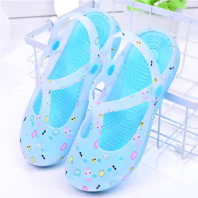 Mùa hè mới Crocs dép phẳng thạch giày phụ nữ giày dép y tá dày và dép phụ nữ về nhà