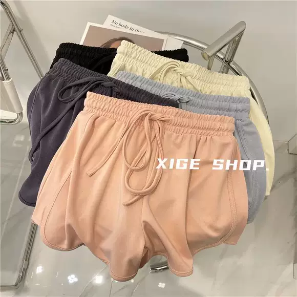 Mùa thu và mùa đông quần legging nữ size lớn cộng với nhung dày giả hai chiếc quần short 200 kg béo mm mặc quần cotton ấm áp quần ngắn ống rộng