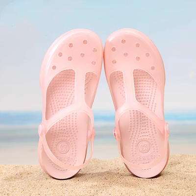 Giày có lỗ Veblen cho nữ mùa hè thoáng khí giày thạch đế dày dép đi biển và dép Bao Đầu Xăng đan giày y tá dép phòng lab