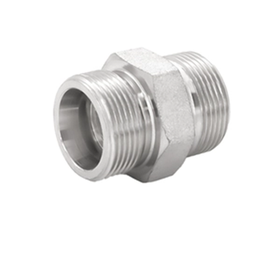 Eaton Yonghua tiêu chuẩn 24 độ côn ferrule thép carbon khớp chuyển tiếp thủy lực Loại 1C series hai đầu loại ánh sáng