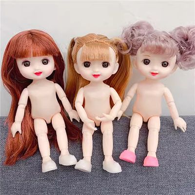 Nói chuyện mô phỏng búp bê ăn sữa đi tiểu bé búp bê thông minh Barbie đồ chơi trẻ em gái - Búp bê / Phụ kiện búp bê chibi trắng