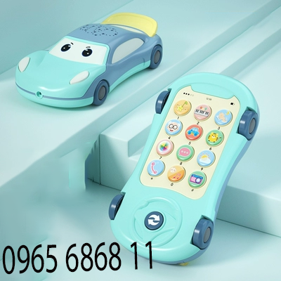 Điện thoại đồ chơi cho bé điện thoại đồ chơi có nhạc điện thoại biến hình ô tô cho bé từ 0-1 tuổi