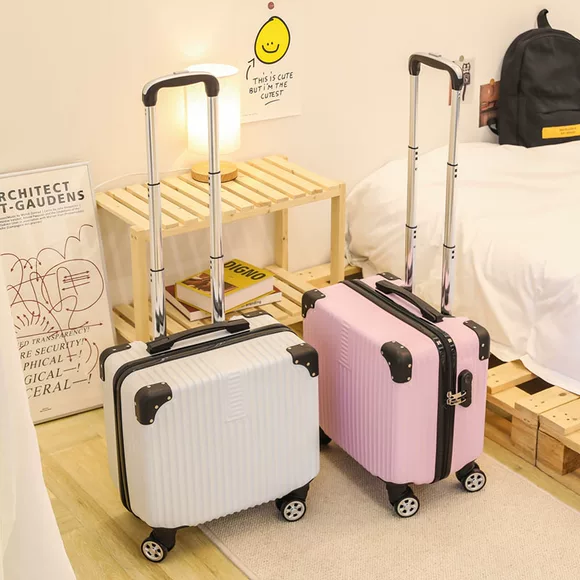 Có thể đặt túi đựng xe đẩy du lịch nữ xách tay gấp gọn nhẹ túi du lịch Phiên bản Hàn Quốc cỡ lớn ngắn hành lý nhỏ tươi túi hành lý