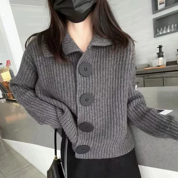 Mùa thu 2019 mới cho nữ size lớn Phiên bản Hàn Quốc của áo len cổ chữ V cho phụ nữ áo len lỏng lẻo - Áo len cổ chữ V cách kết hợp áo len cổ tim