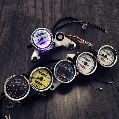 Mới CG125 Jialing 70 bộ đồng hồ sửa đổi retro xe máy Bộ dụng cụ đơn mileage nhỏ đồng hồ điện tử xe máy